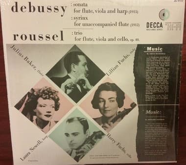 Debussy: Sonata for Flute, Viola and Harp / Syrinx for Unaccompanied Flute / Roussel: Trio for Flute, Viola and Cello, op. 40